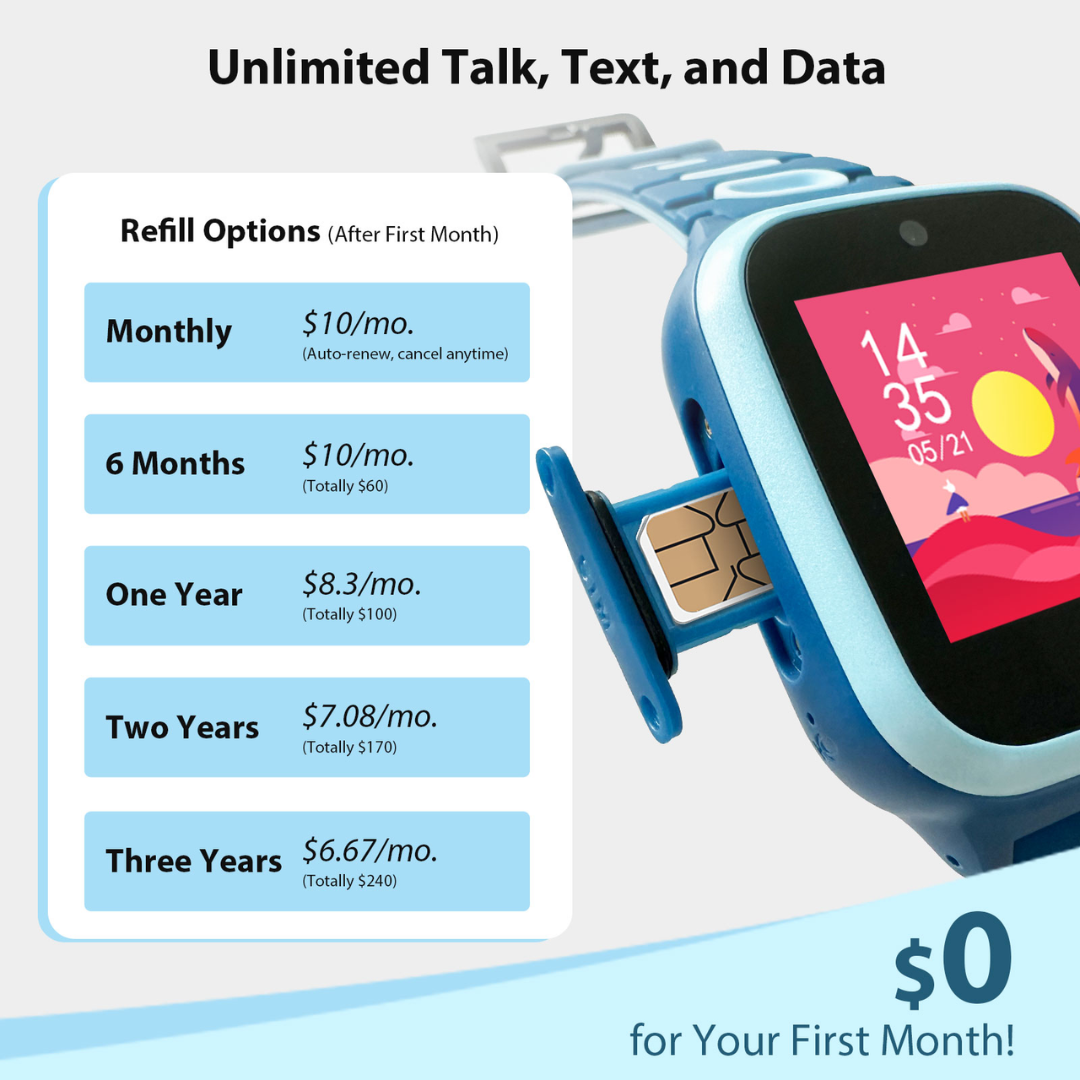 4G Kids Smart Watch with SIM Card