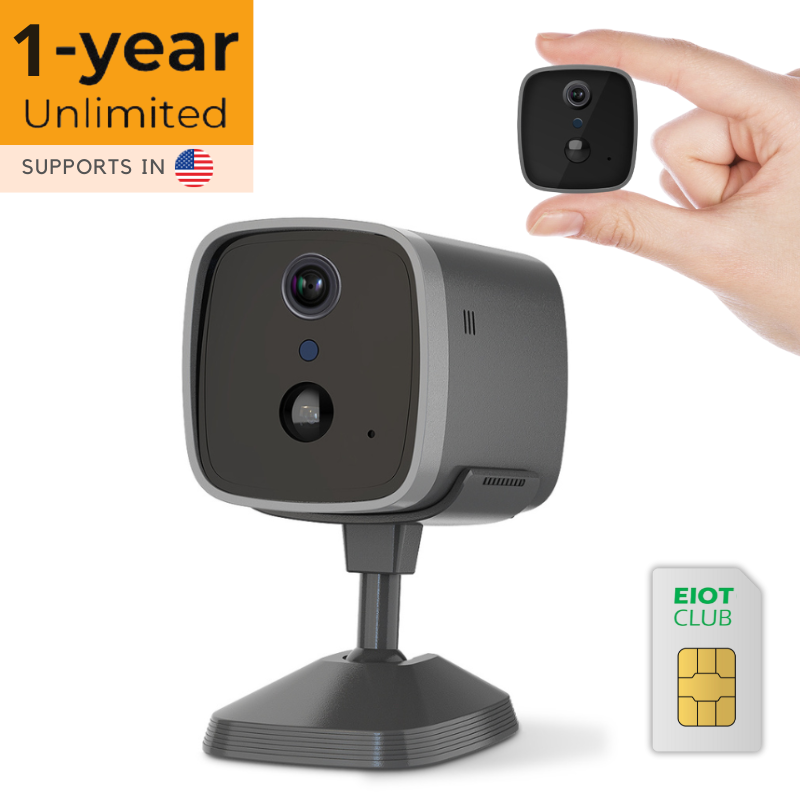 4G Mini Security Camera with SIM Card