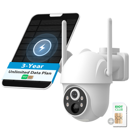 3-Year Unlimited Data SIM with a Free 4G Solar Security Camera – No WiFi Needed