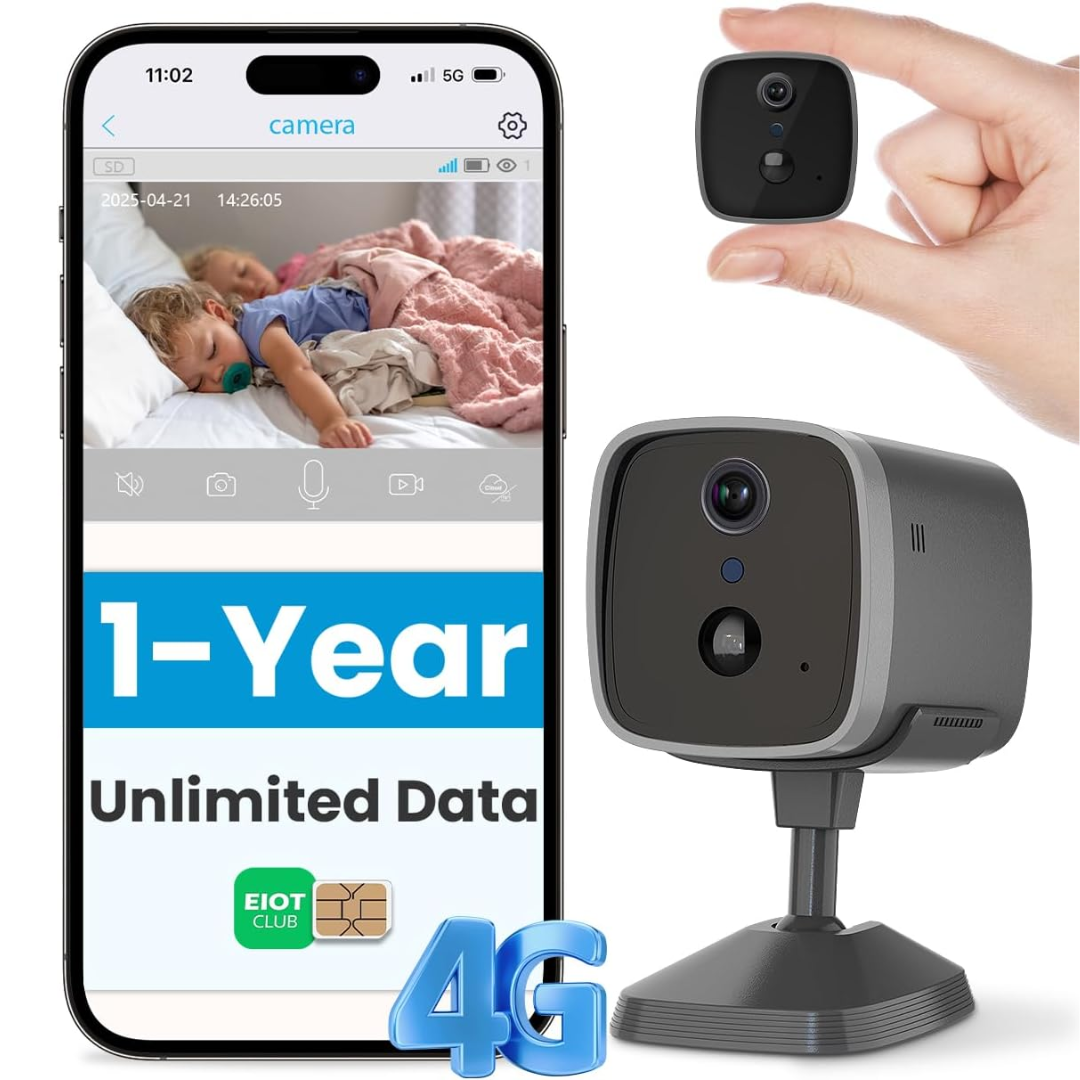 4G Mini Security Camera with SIM Card (EU Version)