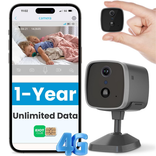 4G Mini Security Camera with SIM Card (EU Version)