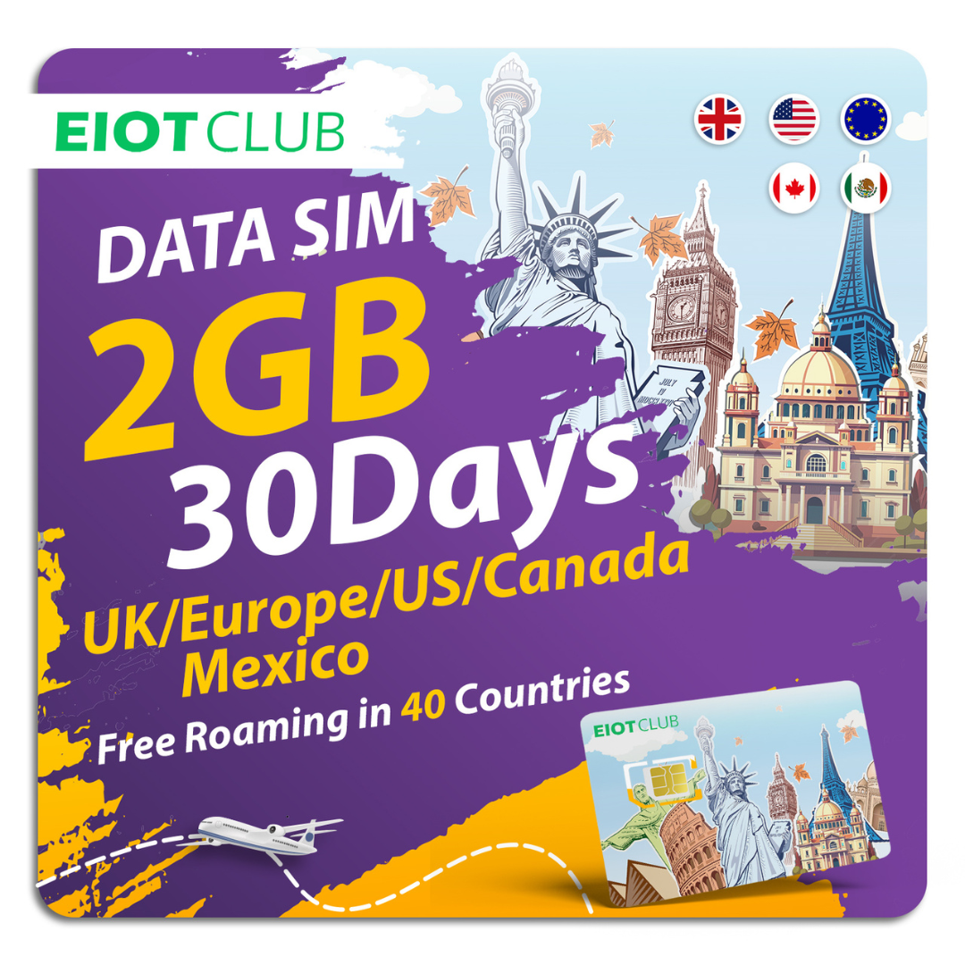 EIOTMART × EIOTCLUB Prepaid Europe SIM Card - 4G/5G in European Countries and Beyond