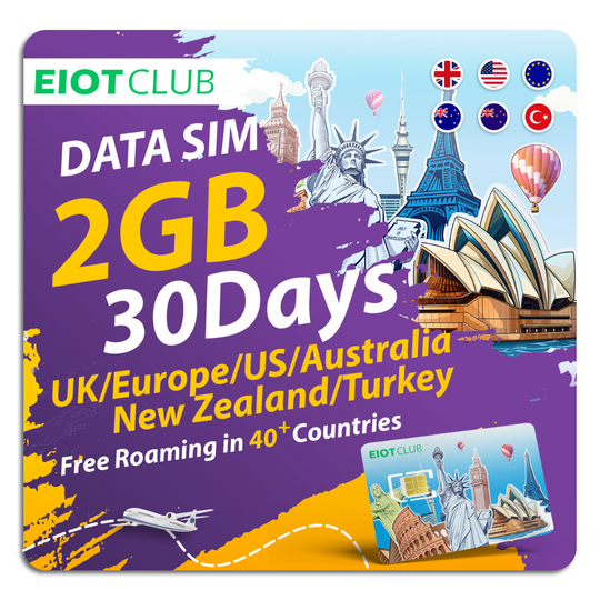 EIOTMART × EIOTCLUB Prepaid Europe SIM Card - 4G/5G in European Countries and Beyond