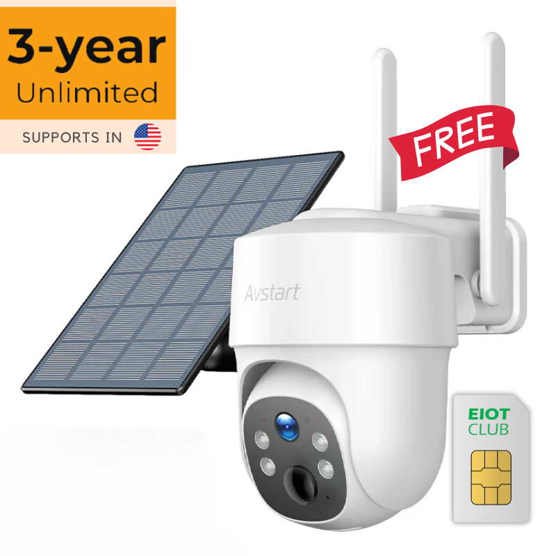 solar powered wireless security camera