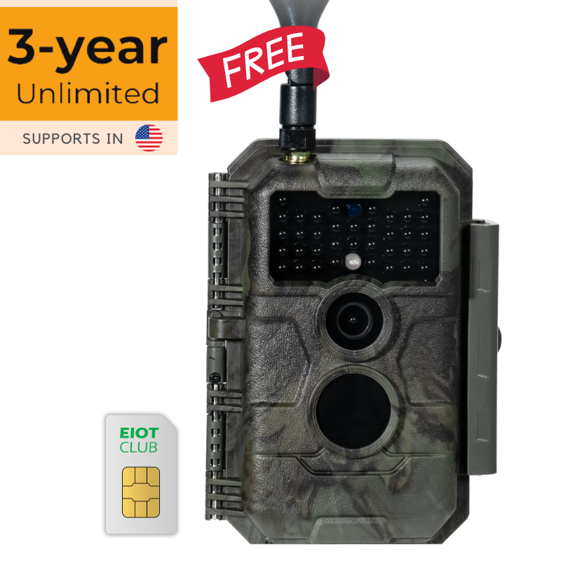 3-Year Unlimited Data Plan with a GardePro Cellular Trail Camera Bundle