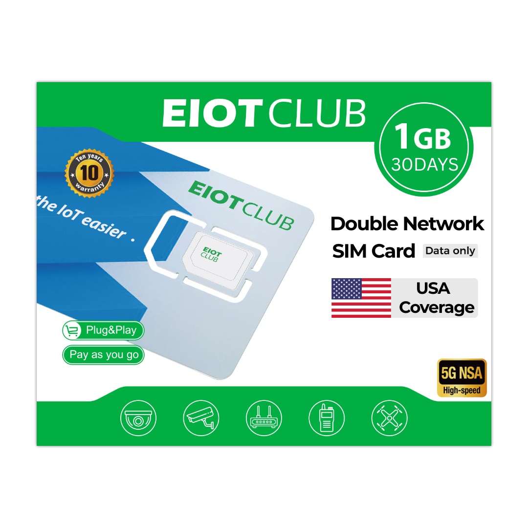 EIOTCLUB USA Prepaid SIM Card –  5G LTE, Works on Major US Mobile Networks