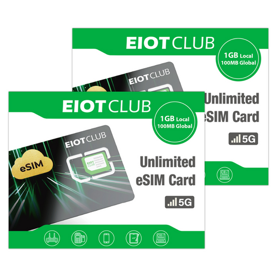 EIOTMART × EIOTCLUB Physical eSIM Card for Android & iOS – Unlimited eSIM Downloads