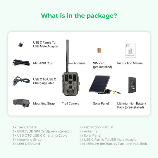 3-Year Unlimited Data Plan with a GardePro Cellular Trail Camera Bundle